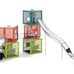 Игровой комплекс Кубы 5шт с туннельными горками НЖ