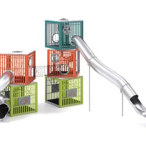 Ігровий комплекс Куби 5шт з тунельними гірками НЖ