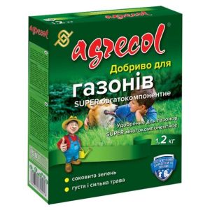 Минеральное удобрение Agrecol для газонов супер многокомпонентное 20-5-9,4 Agrecol (1,2 кг)