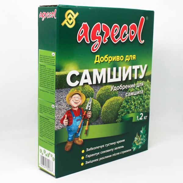 добриво Agrecol для самшиту
